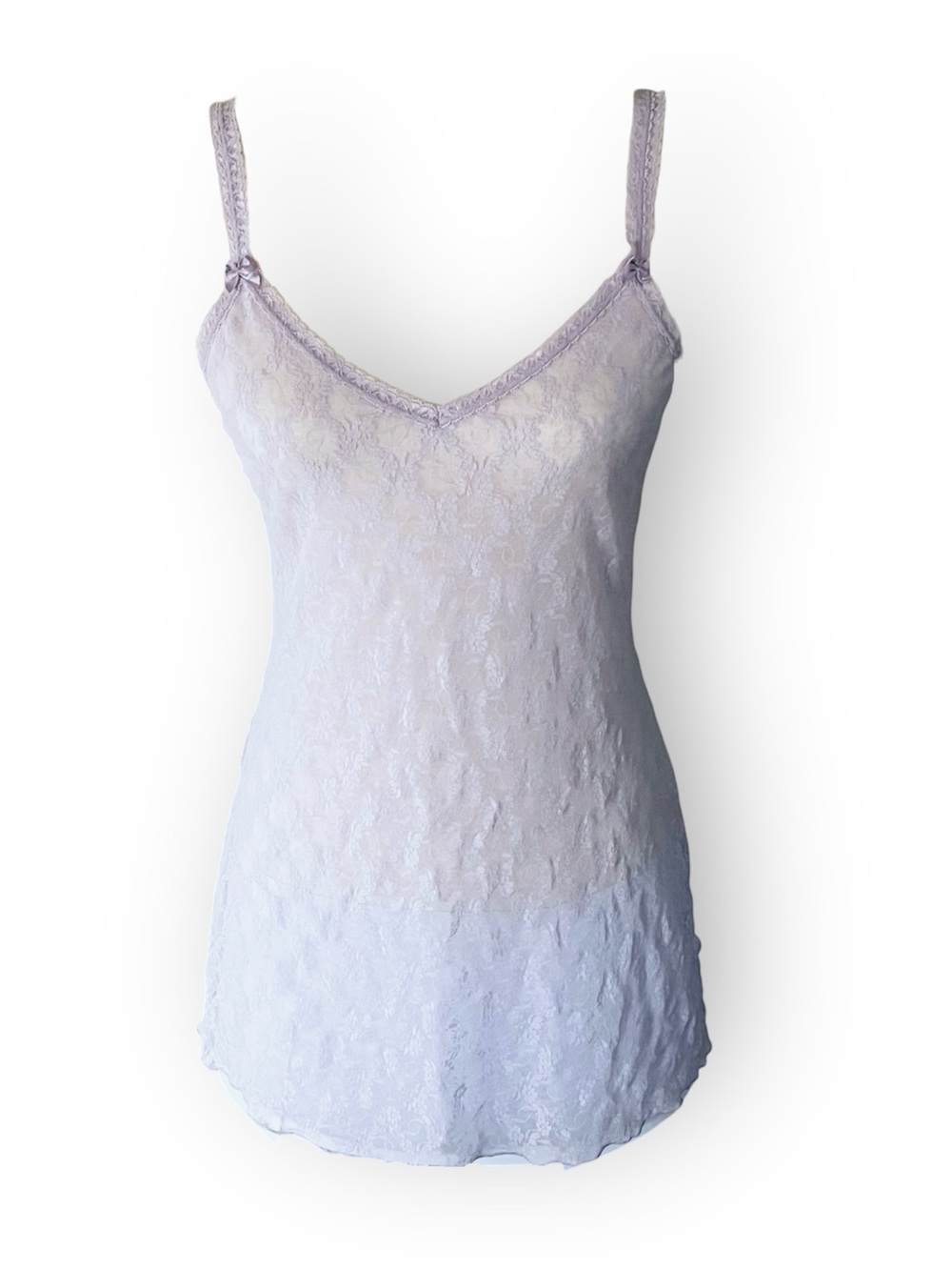 Lace Trim Chemise Slip in Lavender